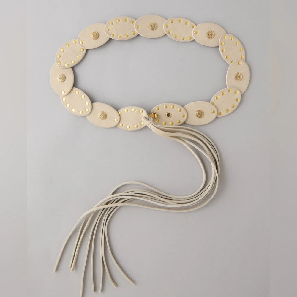 American Eagle Oval Disc Fringe Belt